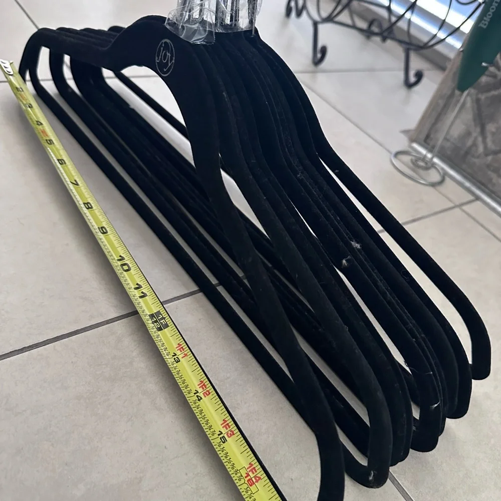 Joy Black Velvet Hangers Bundles of 10 / $8 Order multiples to save on shipping!